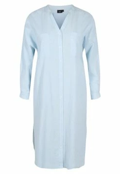 Zizzi GESTREIFTES - Robe Chemise - Blue Stripe