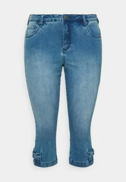 Zizzi JCATHERINE BOW KNICKERS - Short En Jean - Blue Denim