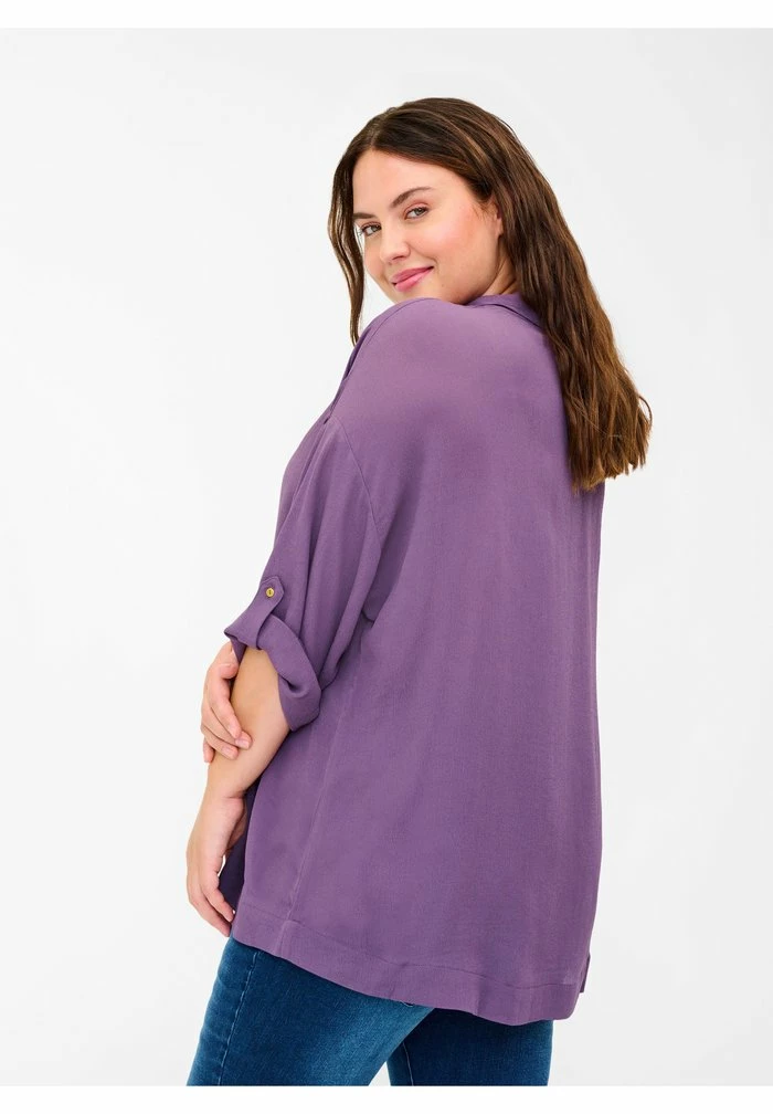 Zizzi Chemisier - Vintage Violet 3 Zizzi Chemisier - Vintage Violet – Image 3
