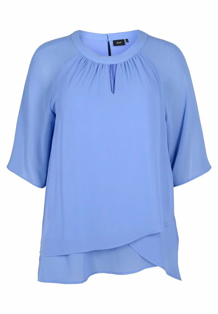 Zizzi Blouse - Blue 4 Zizzi Blouse - Blue – Image 4