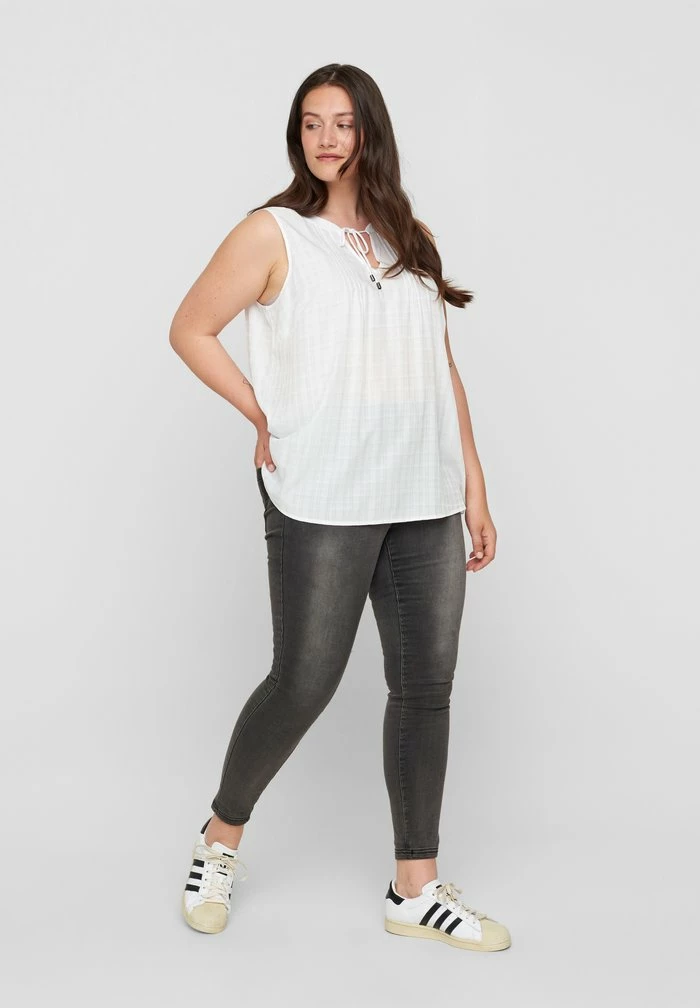 Zizzi Blouse - Bright White 2 Zizzi Blouse - Bright White – Image 2