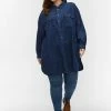 Zizzi Chemisier - Dark Blue Denim -France Zizzi Soldes 2022 5de6ce5fa6ae45b2860758a085301ed8