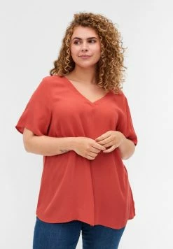 Zizzi ESACHA - Blouse - Hot Sauce