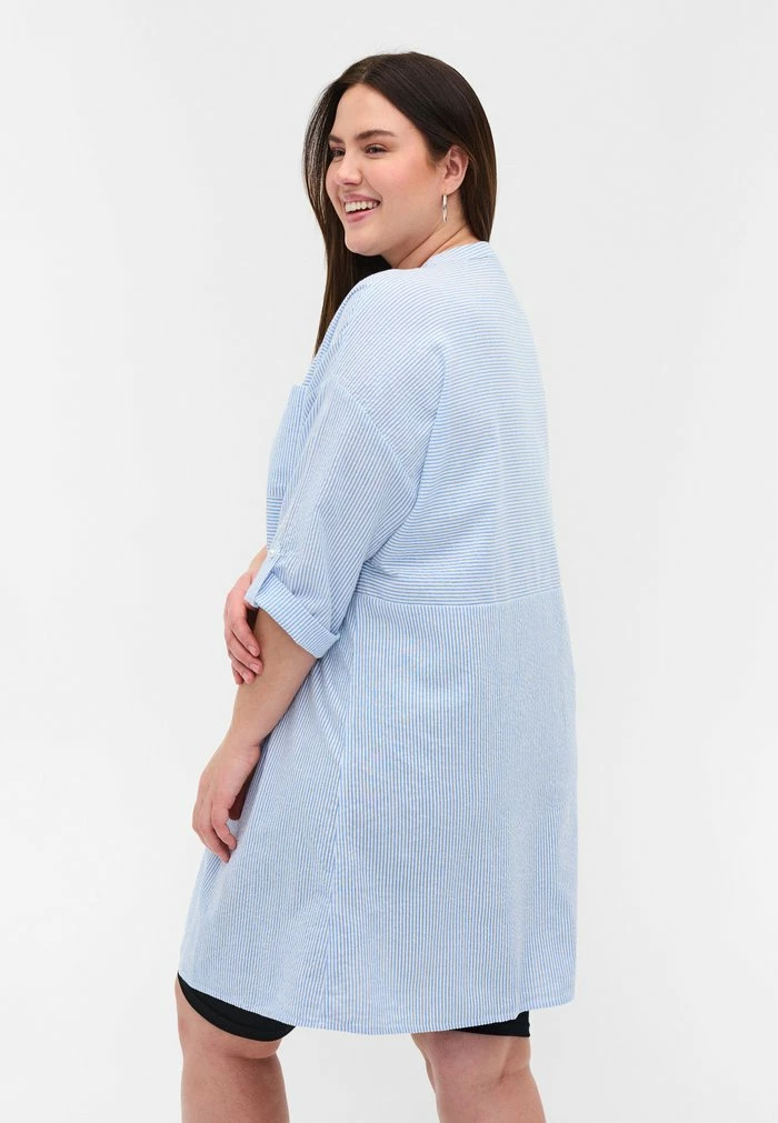 Zizzi UND 3/4-ÄRMELN - Tunique - Skyway Stripe 3 Zizzi UND 3/4-ÄRMELN - Tunique - Skyway Stripe – Image 3