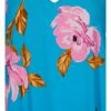 Zizzi Robe De Jour - Blue Pink Flower -France Zizzi Soldes 2022 60c28b98028b42928eaf6bf2e368f002