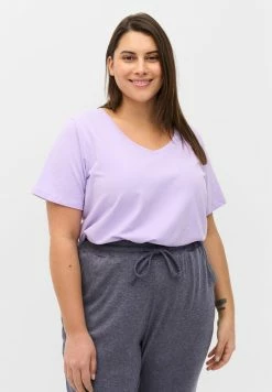 Zizzi T-shirt Basique - Purple