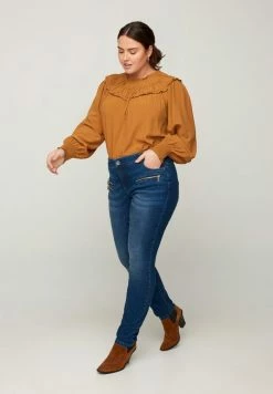 Zizzi SANNA - Jeans Skinny - Blue