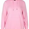 Zizzi Sweat à Capuche - Pink -France Zizzi Soldes 2022 62747036d3154176b46088b495df042b