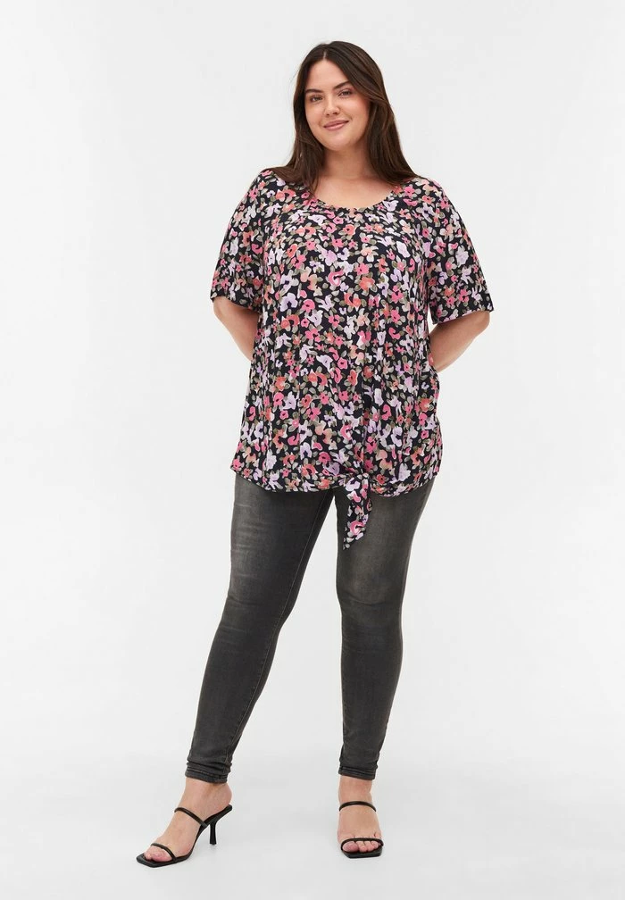 Zizzi MIT BLUMENPRINT - Blouse - Flower Aop 2 Zizzi MIT BLUMENPRINT - Blouse - Flower Aop – Image 2