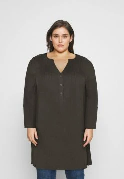 Zizzi VVIVU TUNIC - Blouse - Khaki