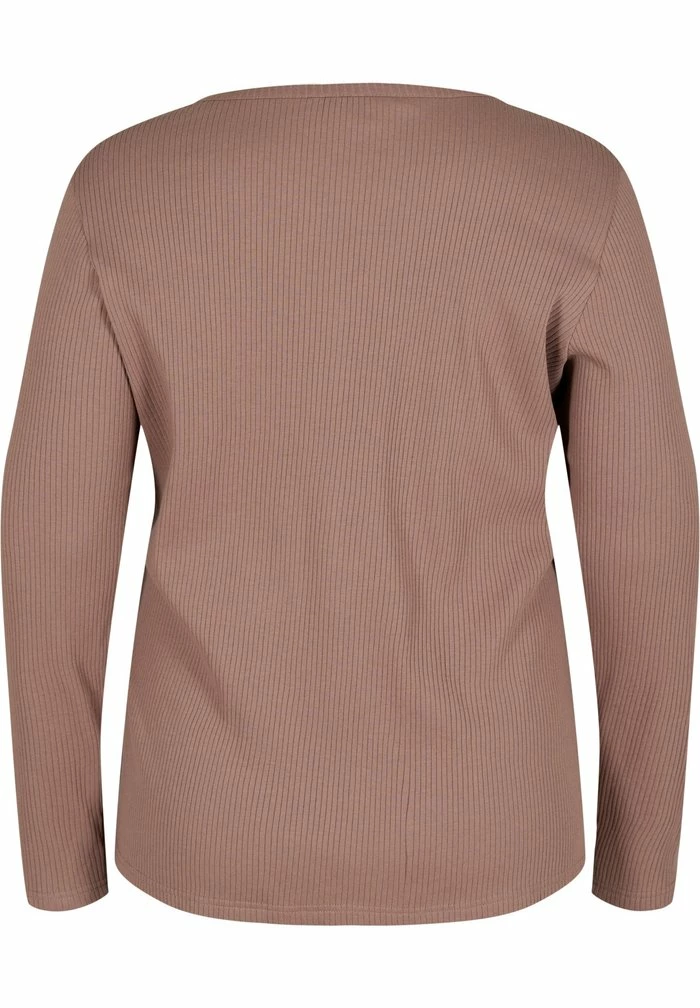 Zizzi Blouse - Deep Taupe 6 Zizzi Blouse - Deep Taupe – Image 6