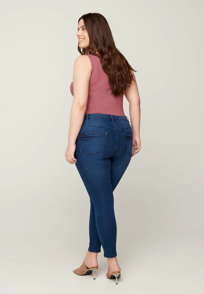 Zizzi Jean Slim - Dark Blue 2 Zizzi Jean Slim - Dark Blue – Image 2