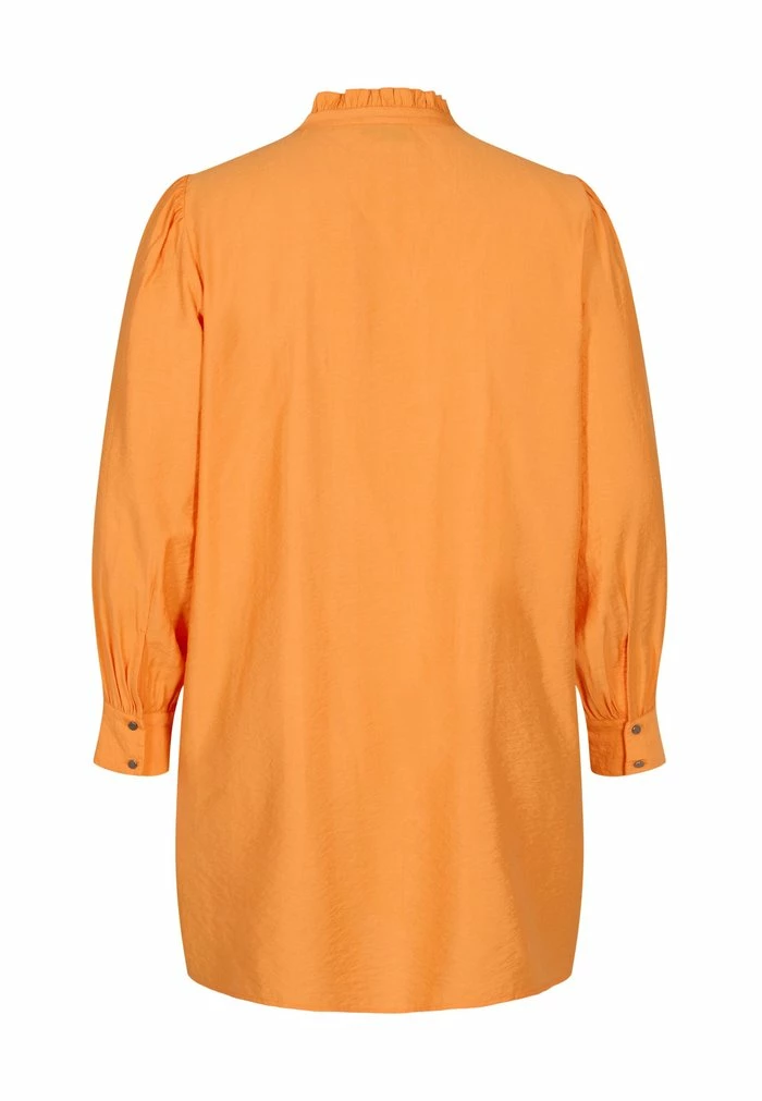 Zizzi BUTTONS AND RUFFLE DETAILS - Tunique - Tangelo 5 Zizzi BUTTONS AND RUFFLE DETAILS - Tunique - Tangelo – Image 5