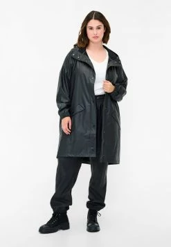 Zizzi UND SCHLUSS - Veste Imperméable - Black