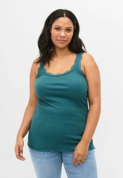 Zizzi BLONDEKANT - Débardeur - Blue