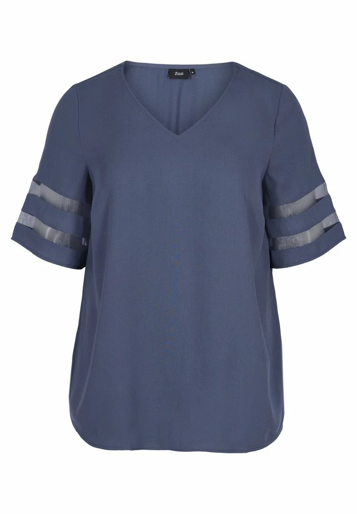 Zizzi MED - Blouse - Odysses Gray 1 Zizzi MED - Blouse - Odysses Gray