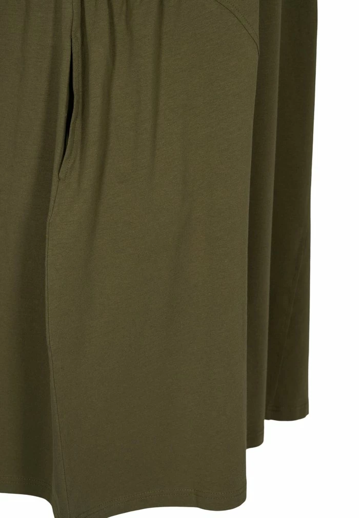 Zizzi Robe En Jersey - Ivy Green 4 Zizzi Robe En Jersey - Ivy Green – Image 4