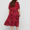 Zizzi Robe Longue - Red Flower Aop -France Zizzi Soldes 2022 6879c7434ea64f88b4d33f9cc98b0eca