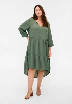 Zizzi KJOLE - Robe De Jour - Thyme
