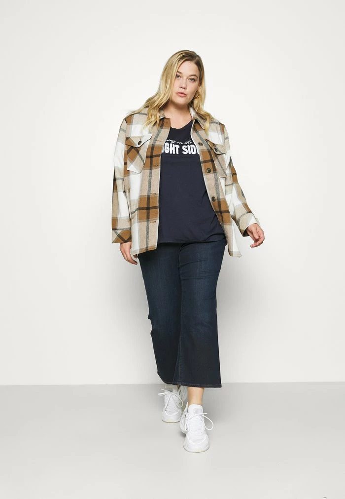 Zizzi VLIZA TEE - T-shirt Imprimé - Navy Blazer 2 Zizzi VLIZA TEE - T-shirt Imprimé - Navy Blazer – Image 2