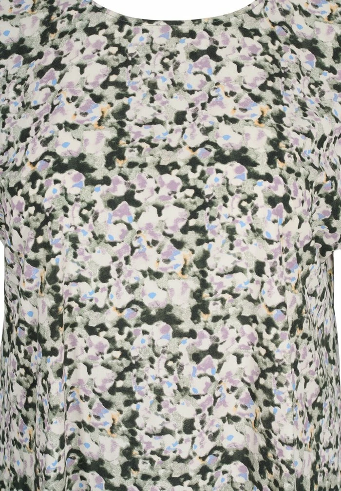 Zizzi Blouse - Green Purple Mix 6 Zizzi Blouse - Green Purple Mix – Image 6