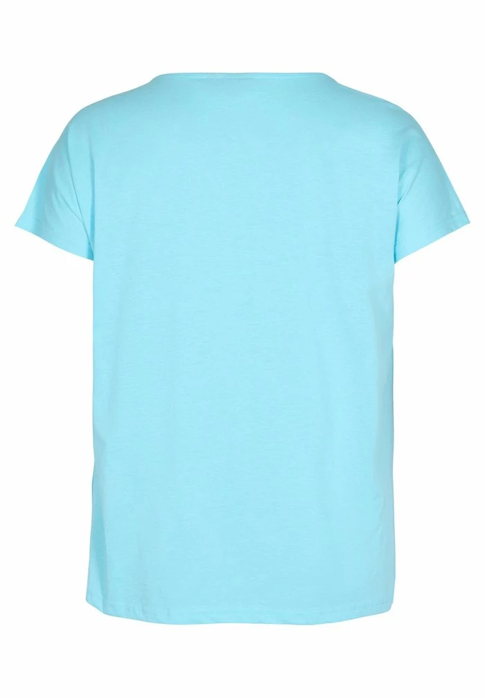 Zizzi T-shirt Basique - Turquoise 5 Zizzi T-shirt Basique - Turquoise – Image 5