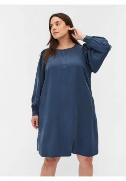 Zizzi Robe En Jean - Dark Blue Denim