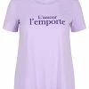Zizzi T-shirt Imprimé - Purple -France Zizzi Soldes 2022 6e220834628f4364b4aa74c56676b8a3