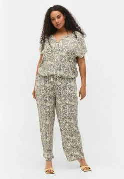 Zizzi KURZARM - Blouse - Balsam Green Aop