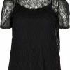 Zizzi MONITTA - Blouse - Black -France Zizzi Soldes 2022 6e6ddc72d60d4a84bc58c5d9526ebb53