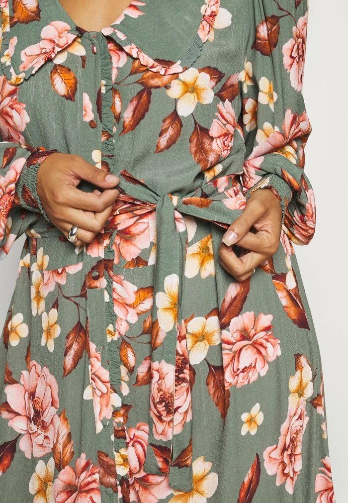 Zizzi EFIOLA MIDI DRESS - Robe Longue - Grün 6 Zizzi EFIOLA MIDI DRESS - Robe Longue - Grün – Image 6