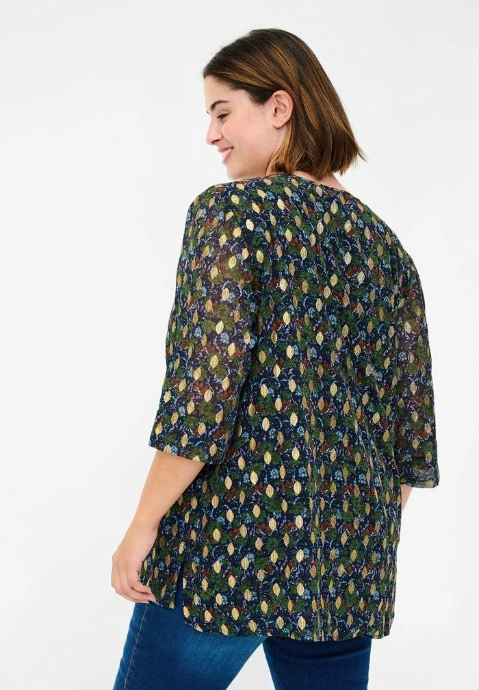 Zizzi Blouse - Flower Aop 3 Zizzi Blouse - Flower Aop – Image 3