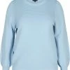 Zizzi LANGARM AUS BIO-BAUMWOLLE - Pullover - Light Blue -France Zizzi Soldes 2022 6ff2bf7f43804aa9a5acf87ff273c449