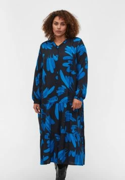 Zizzi Robe De Jour - Dark Blue Aop