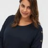 Zizzi LONG-SLEEVED WITH BUTTON DETAILS - Pullover - Night Sky -France Zizzi Soldes 2022 71c3a98965b347fdba33e13df358b170