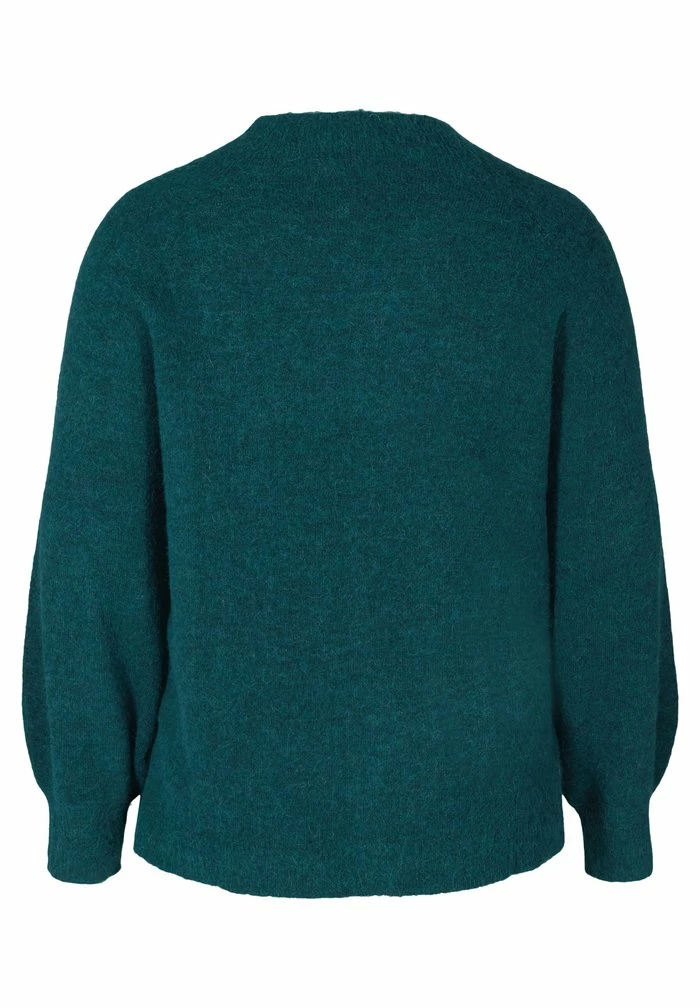 Zizzi WITH RIB TRIM AND ROUND NECKLINE - Pullover - Reflecting Pond Mel 4 Zizzi WITH RIB TRIM AND ROUND NECKLINE - Pullover - Reflecting Pond Mel – Image 4