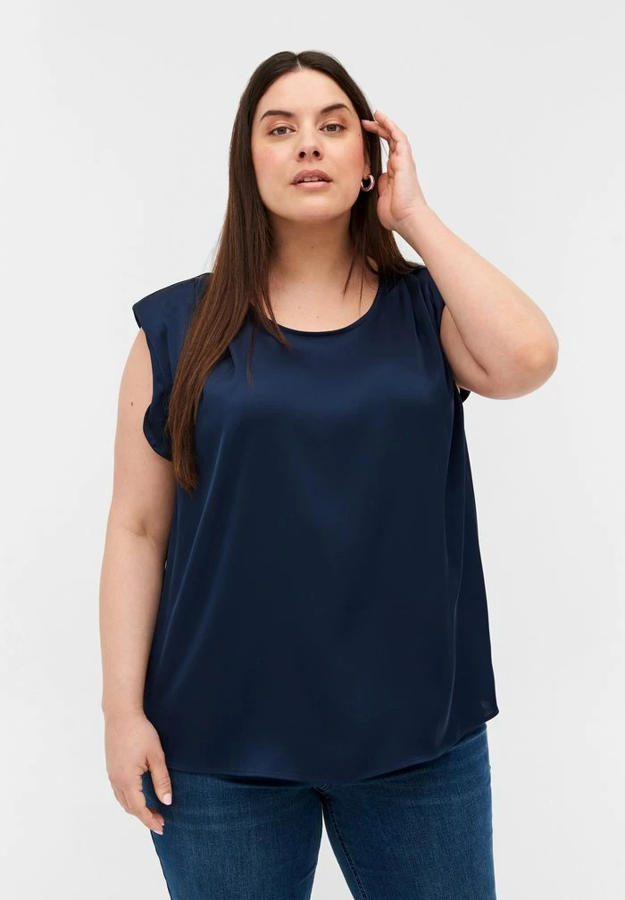 Zizzi Blouse - Navy Blazer 1 Zizzi Blouse - Navy Blazer