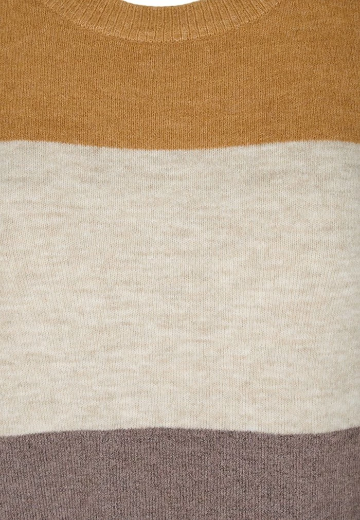 Zizzi GESTREIFTE MIT RIPPBÜNDCHEN - Pullover - Rocky Road Comb 6 Zizzi GESTREIFTE MIT RIPPBÜNDCHEN - Pullover - Rocky Road Comb – Image 6