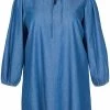 Zizzi DENIM TIE STRING - Robe En Jean - Blue Denim -France Zizzi Soldes 2022 751cb419ac52433e999d96973bbdefb3