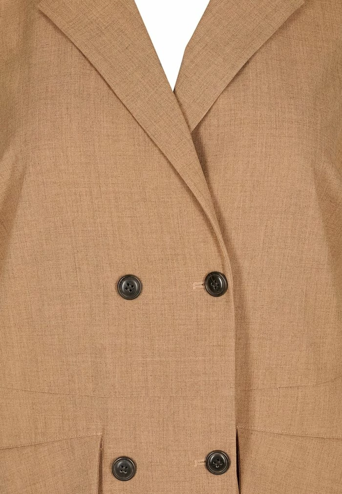 Zizzi DOPPELTEN KNÖPFEN UND TASCHEN - Veste Sans Manches - Burro 3 Zizzi DOPPELTEN KNÖPFEN UND TASCHEN - Veste Sans Manches - Burro – Image 3