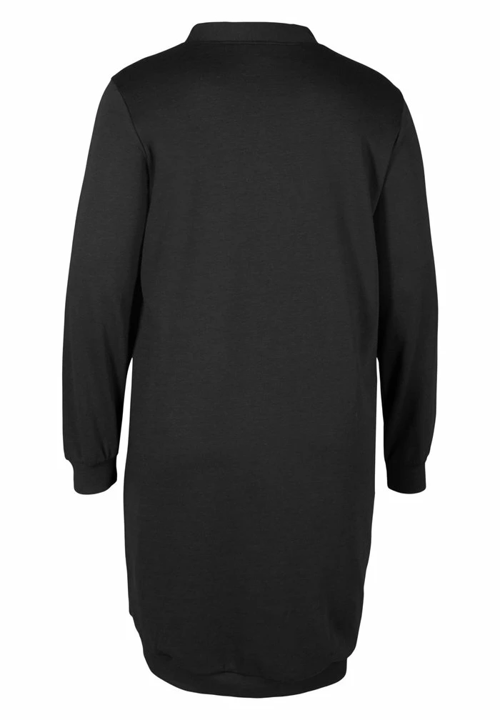 Zizzi ENSFARVET - Robe De Jour - Black 6 Zizzi ENSFARVET - Robe De Jour - Black – Image 6