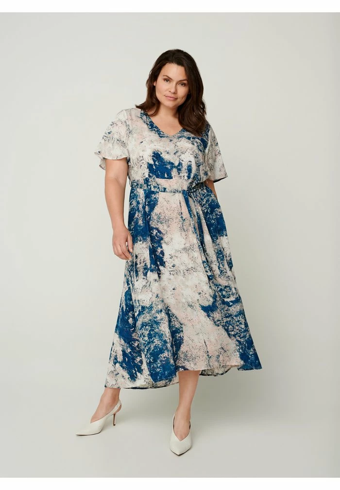 Zizzi Robe De Jour - Dark Blue 1 Zizzi Robe De Jour - Dark Blue