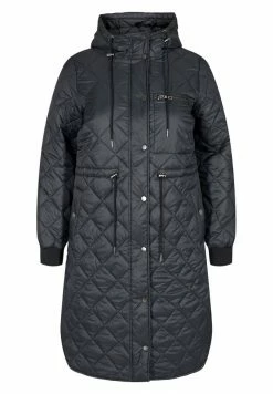 Zizzi MIT KAPUZE - Veste D'hiver - Black