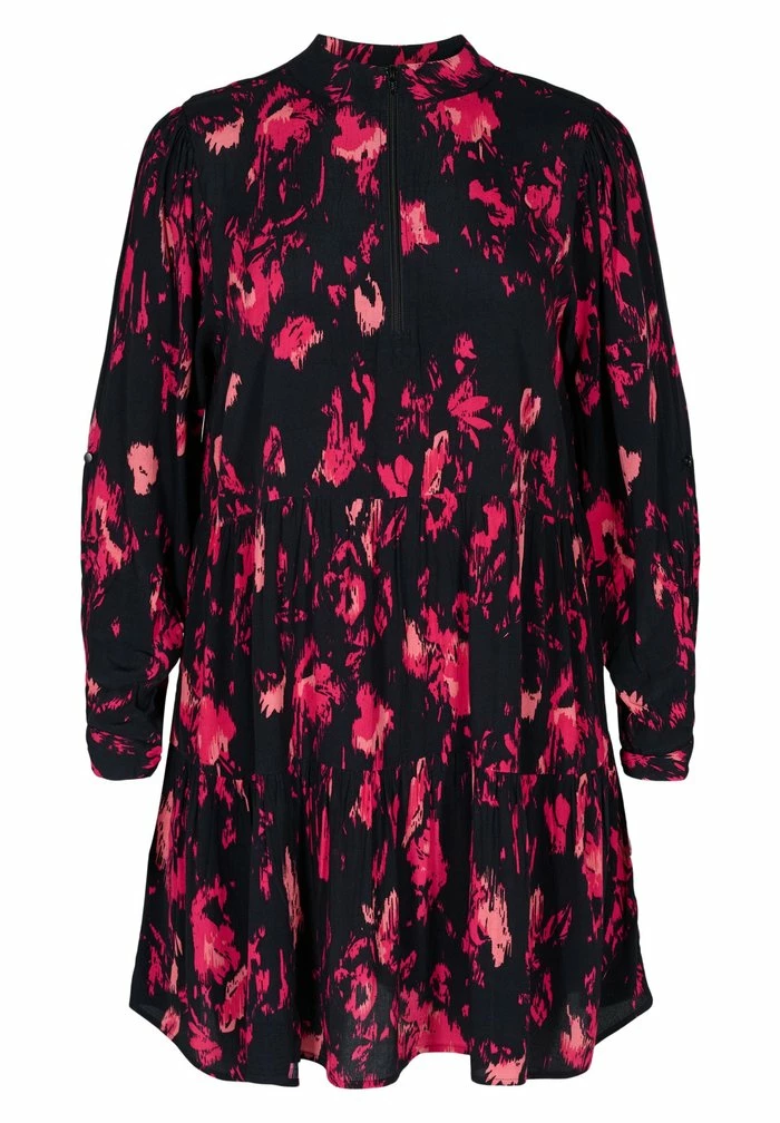 Zizzi Robe De Jour - Black 4 Zizzi Robe De Jour - Black – Image 4