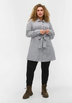 Zizzi Chemisier - Black White Check