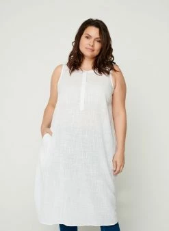 Zizzi Robe De Jour - White