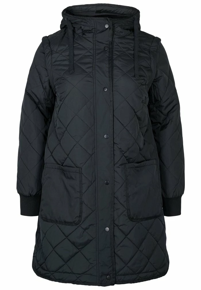 Zizzi 2IN1 MIT ABNEHMBAREN - Veste D'hiver - Black 1 Zizzi 2IN1 MIT ABNEHMBAREN - Veste D'hiver - Black