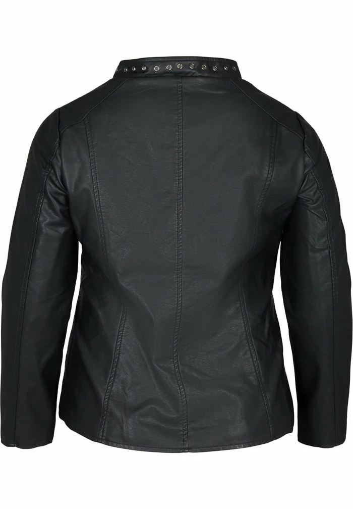 Zizzi Veste En Similicuir - Black 7 Zizzi Veste En Similicuir - Black – Image 7