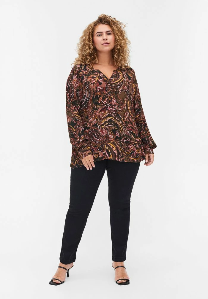 Zizzi Blouse - Paisley Aop 2 Zizzi Blouse - Paisley Aop – Image 2