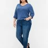 Zizzi Blouse - Colony Blue Melange 7 Zizzi Blouse - Colony Blue Melange -France Zizzi Soldes 2022 799a8364cdfa4f77977e333afad5ec5e